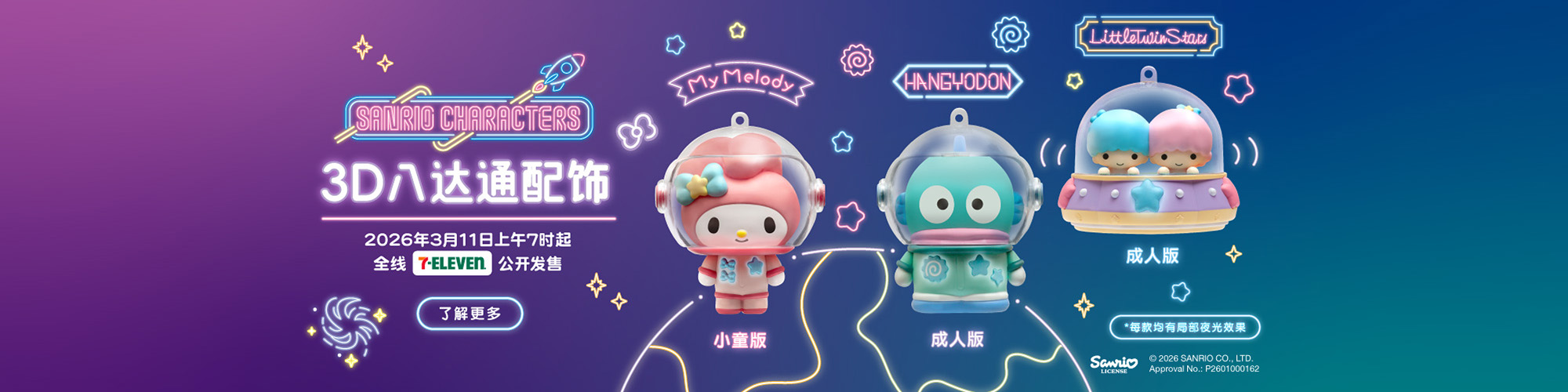 Sanrio characters 3D八达通配饰