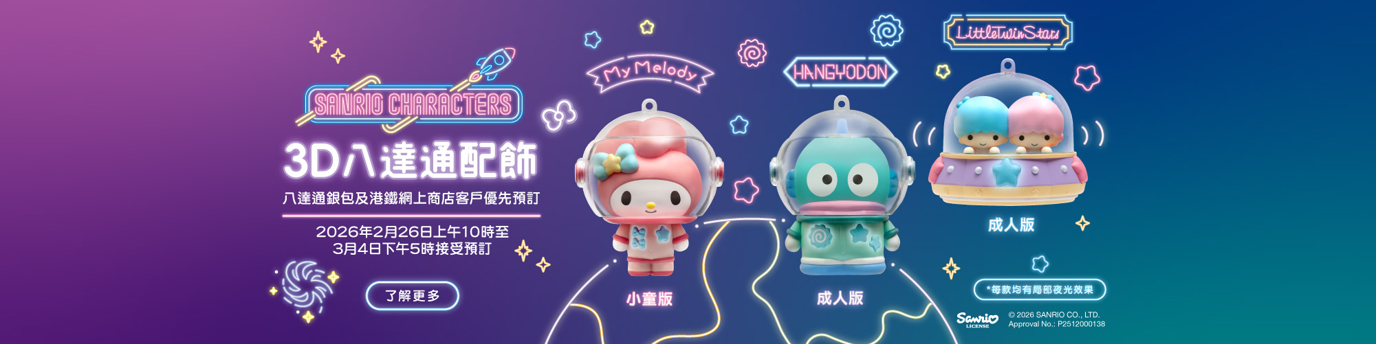 Sanrio characters 3D八達通配飾